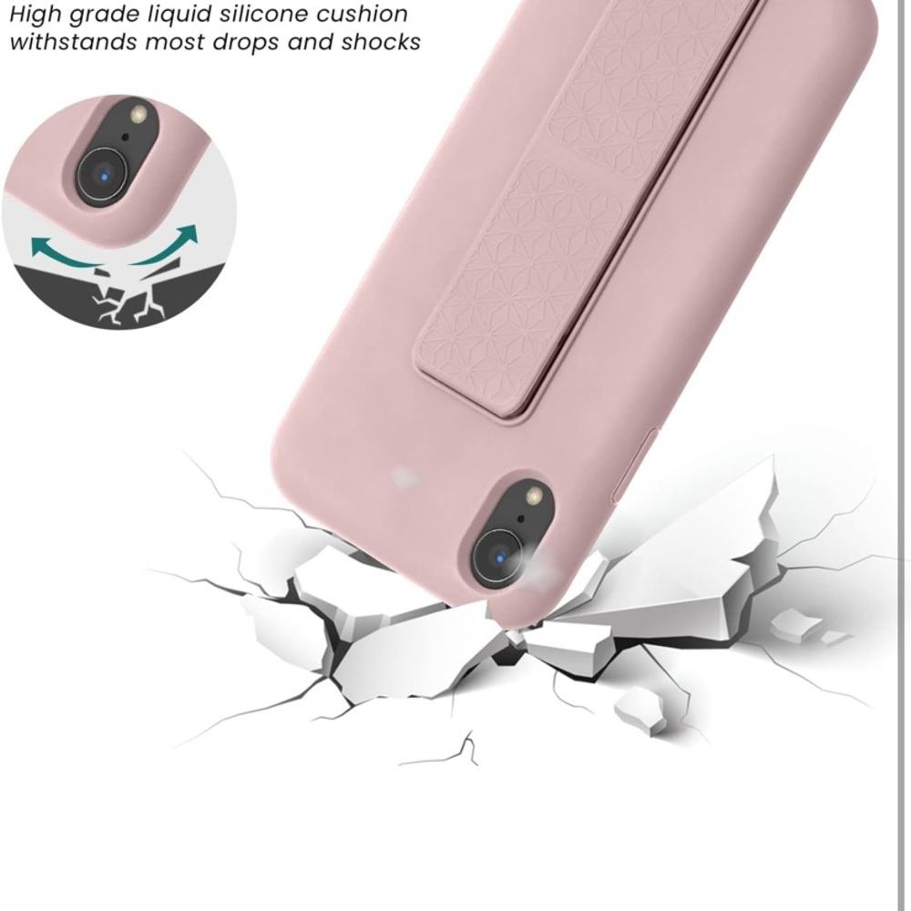 NEW Silicone iPhone XR Phone Case with Kickstand - Picture 3 of 10